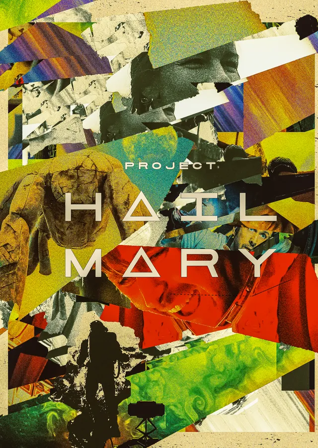 Project Hail Mary - Renkli Kolaj metal tablo