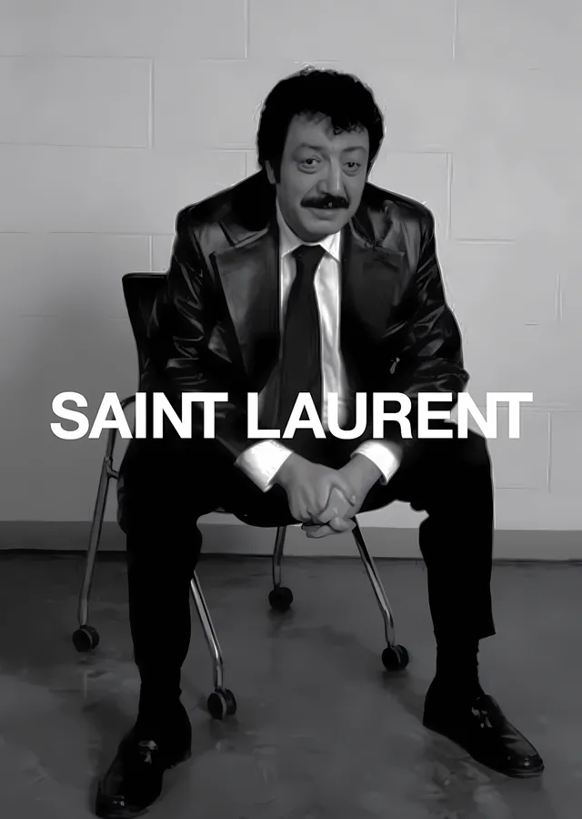 Müslüm Gürses: Saint Laurent Parodisi metal tablo