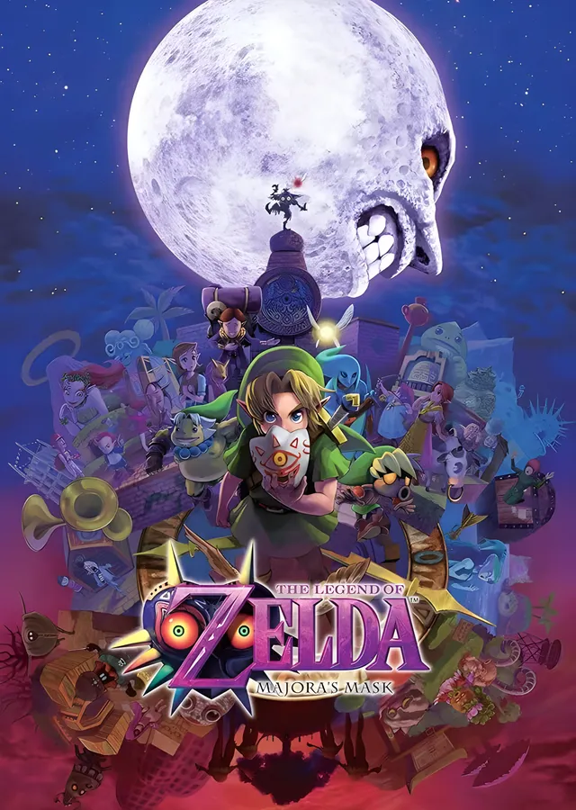 Zelda: Majora's Mask Ay metal tablo
