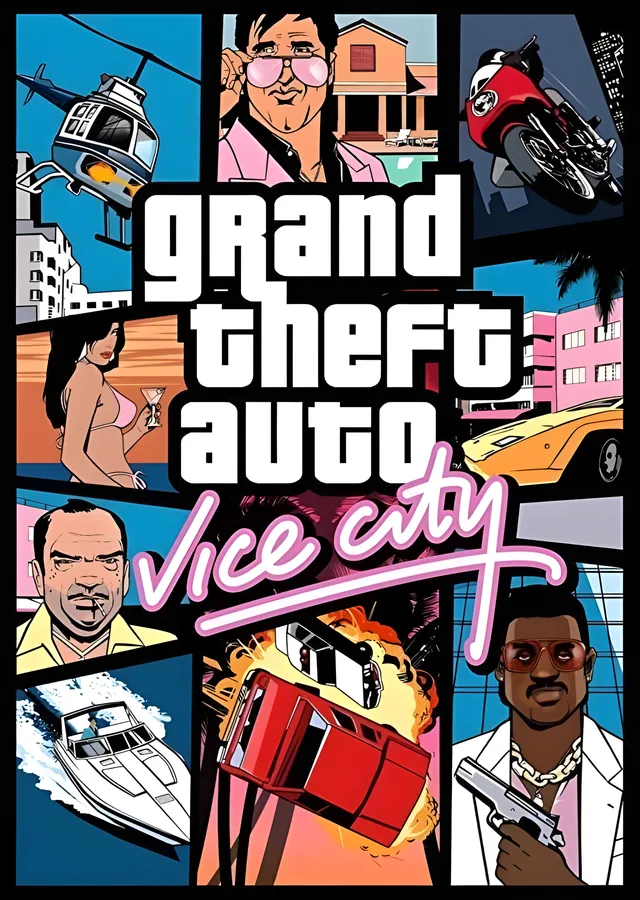 Grand Theft Auto: Vice City - Karakterler metal tablo