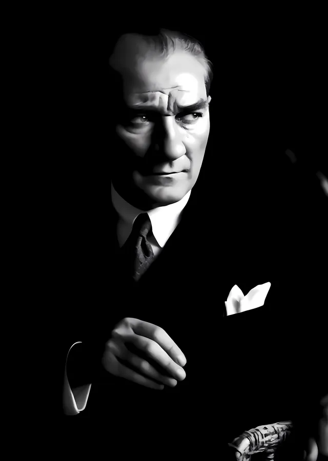 Mustafa Kemal Atatürk: Derin Düşünceler metal tablo