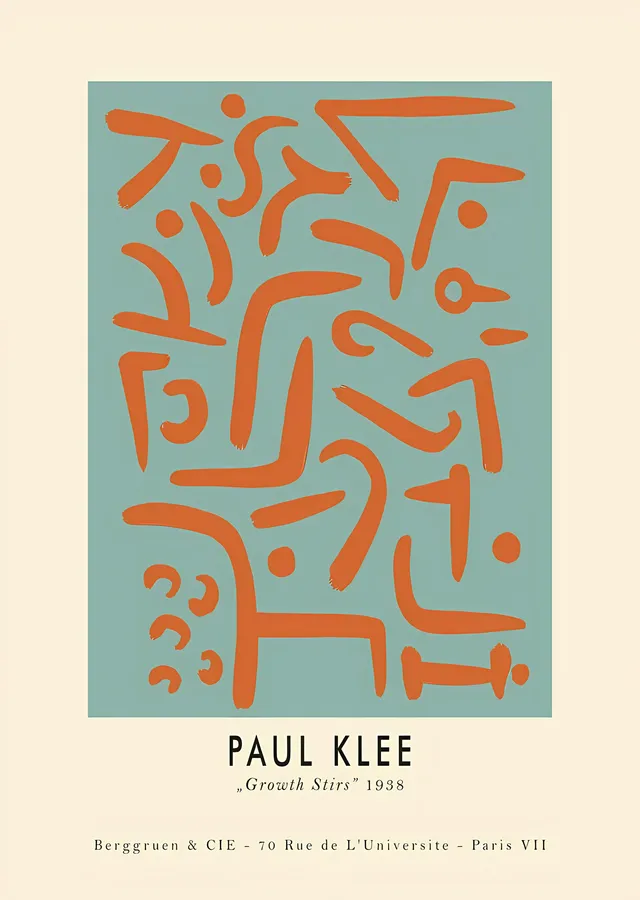 Paul Klee: Growth Stirs metal tablo