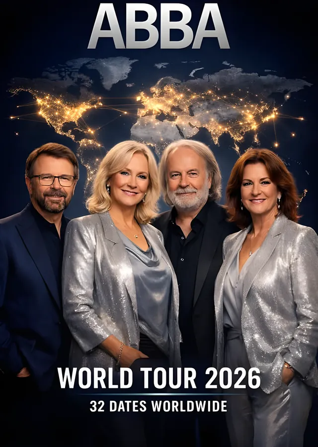 ABBA: World Tour 2026 metal tablo