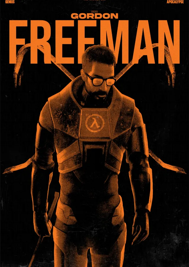 Gordon Freeman metal tablo