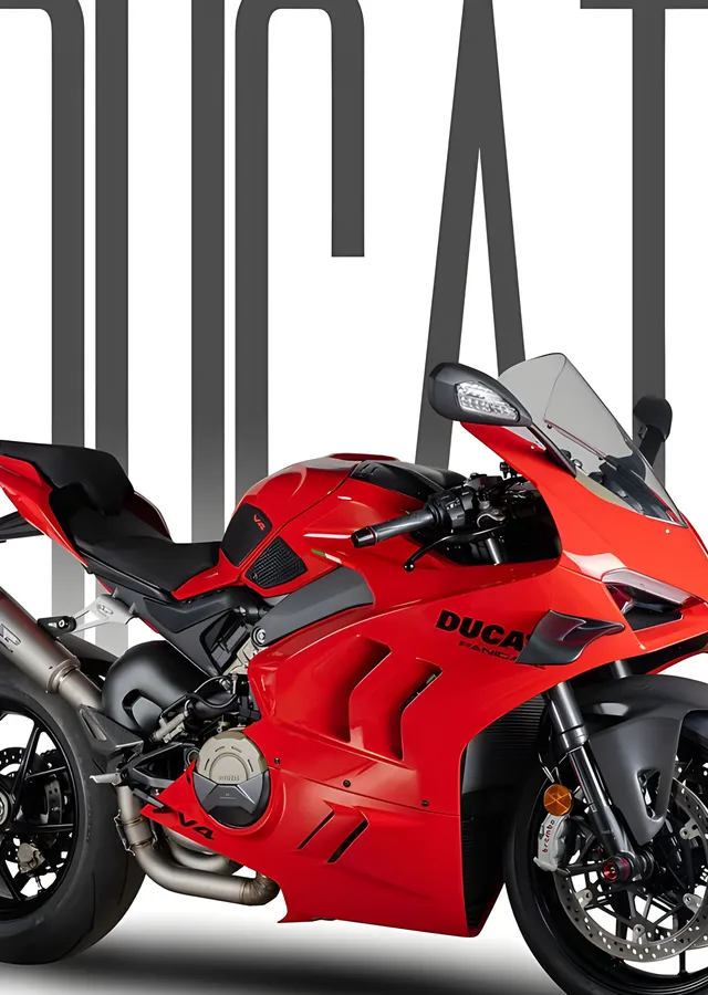 Ducati Panigale - Yakın Plan metal tablo