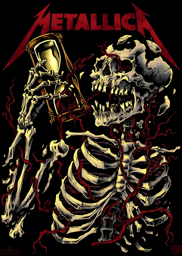 Metallica: Kum Saati metal tablo