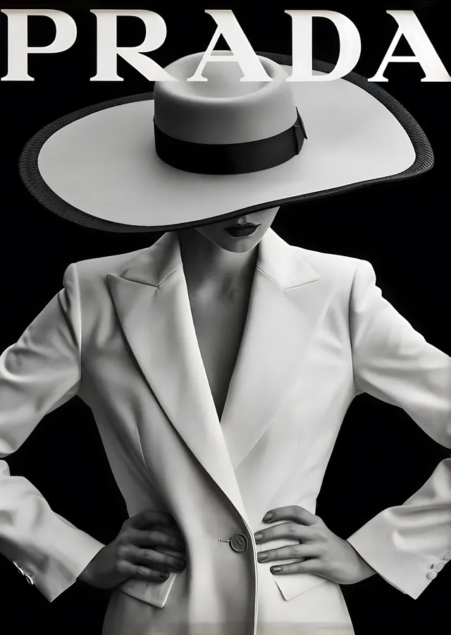 Prada metal tablo