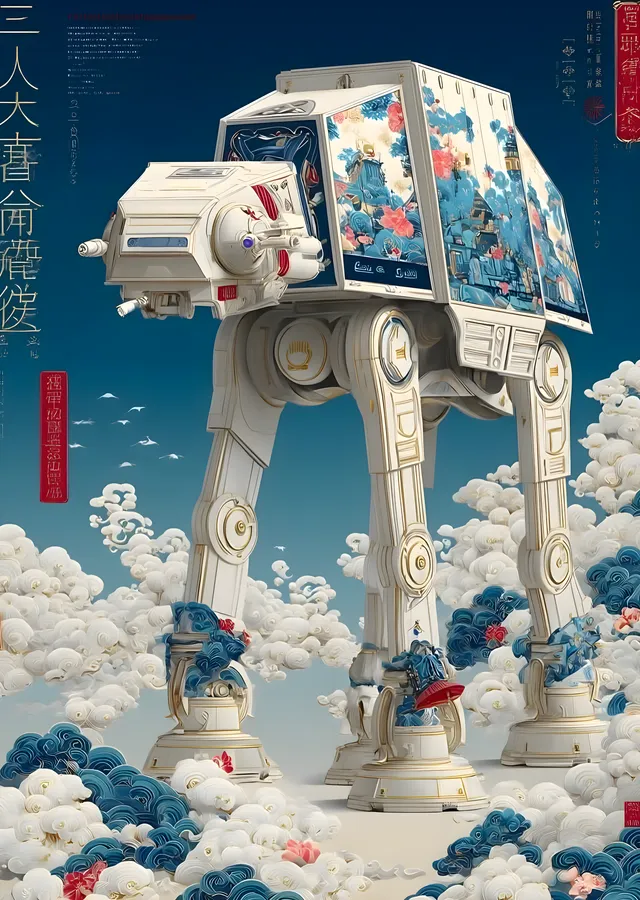 Star Wars At-At metal tablo