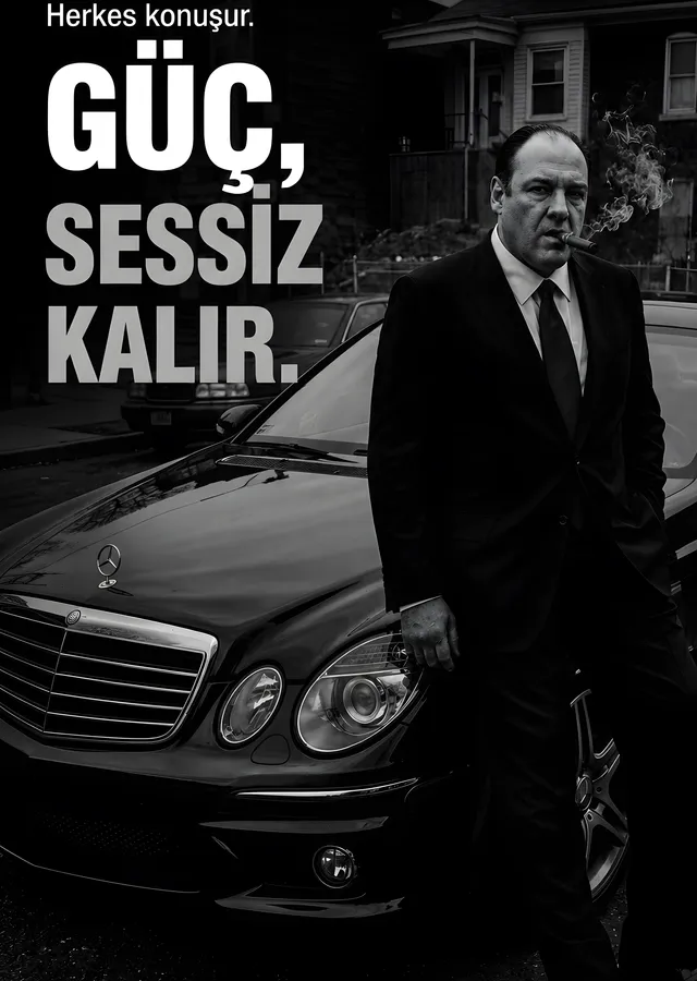 The Sopranos: Güç Sessiz Kalır metal tablo