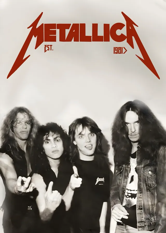 Metallica: 1981 metal tablo