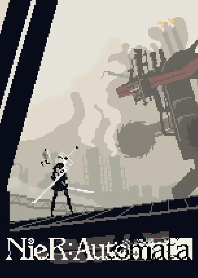 NieR: Automata metal tablo