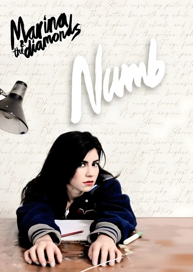 Marina and the Diamonds - Numb metal tablo