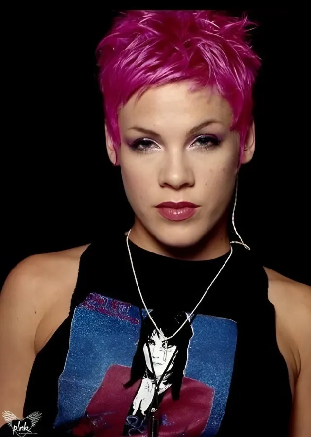 Pink - Fuşya Saç metal tablo