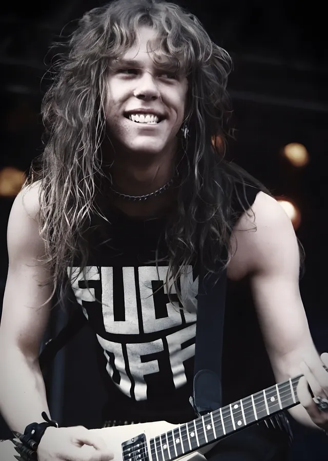 James Hetfield - Genç Yılların Sahne Karesi metal tablo