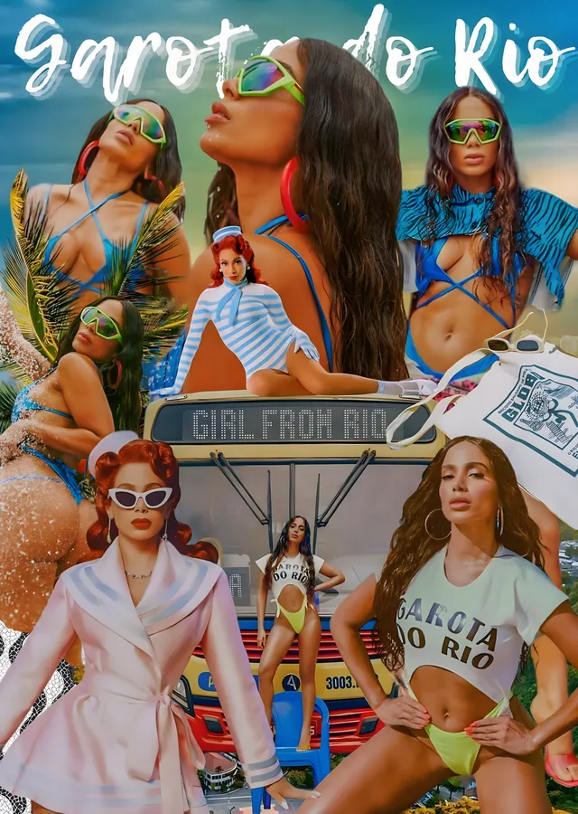 Anitta - Garota do Rio Kolajı metal tablo