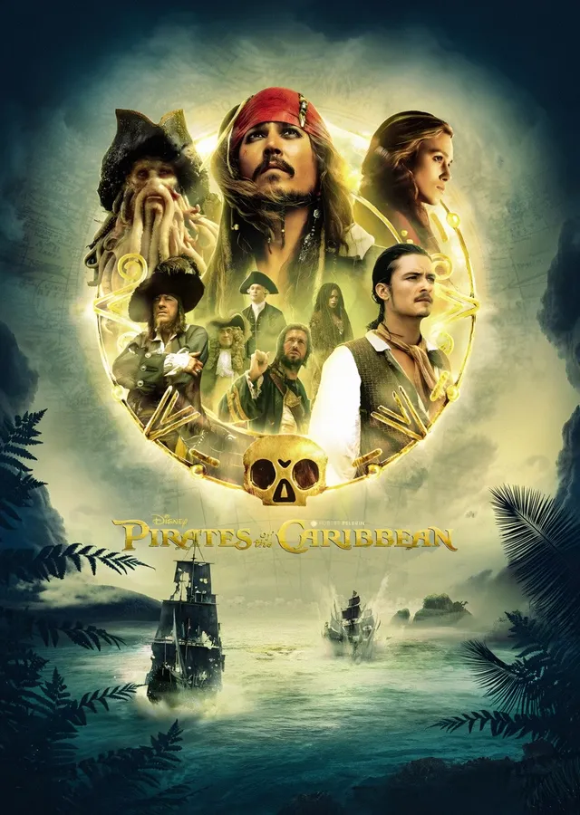 Pirates of the Caribbean Kadro Madalyonu metal tablo