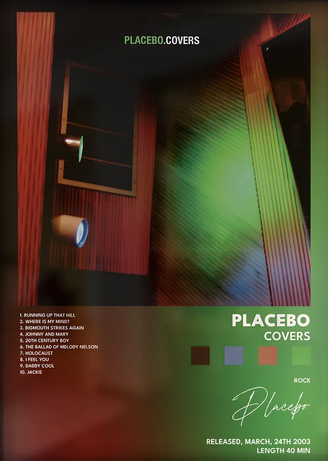 Placebo: Covers metal tablo