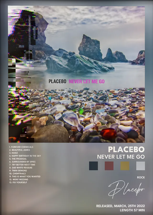 Placebo: Never Let Me Go metal tablo
