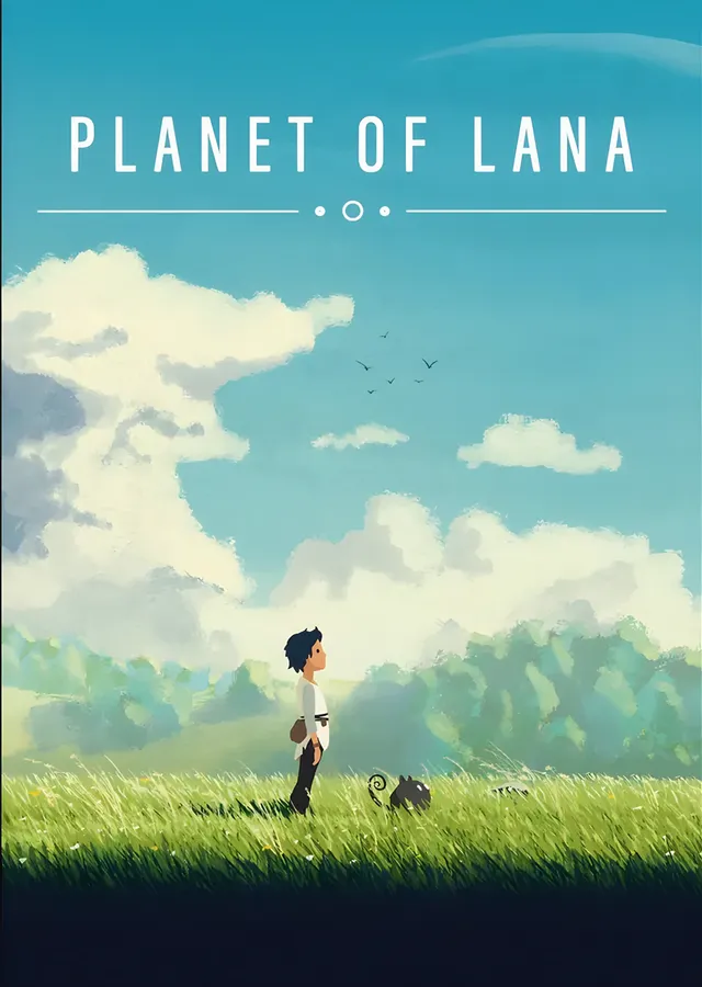 Planet of Lana: Yeşil Çayırda Çocuk ve Yoldaşı metal tablo