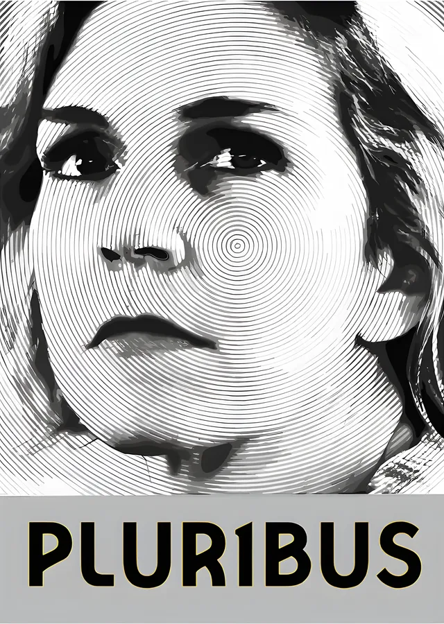 Pluribus - Çizgi Portre metal tablo