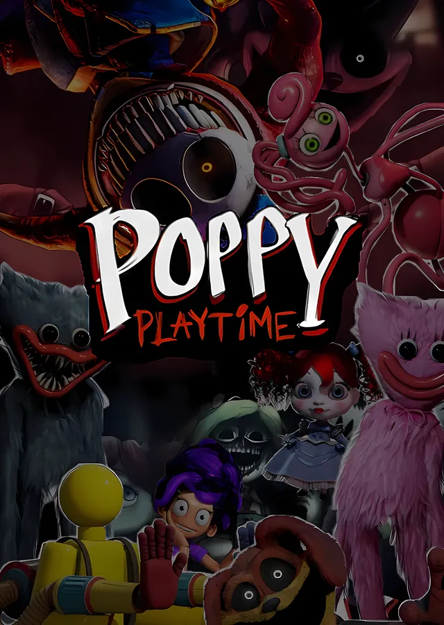 Poppy Playtime: Karanlıkta Oyuncak Kalabalığı metal tablo
