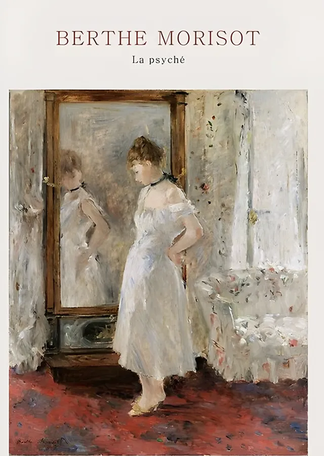 Psişe Aynası - Berthe Morisot metal tablo