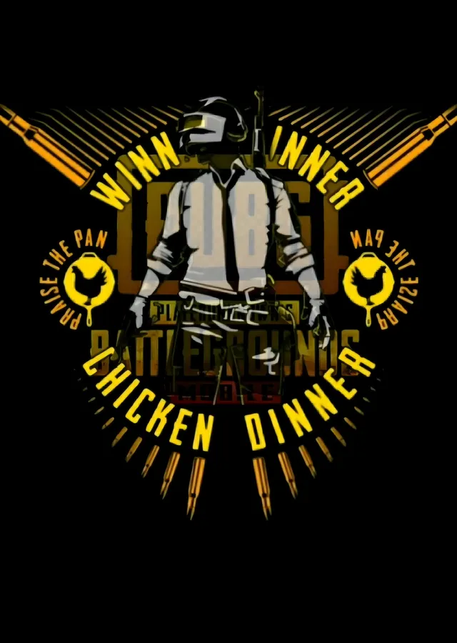 PUBG - Chicken Dinner Arması metal tablo