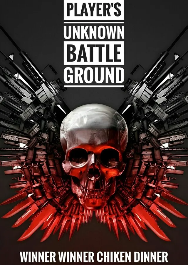 PUBG - Kızıl Kuru Kafa metal tablo