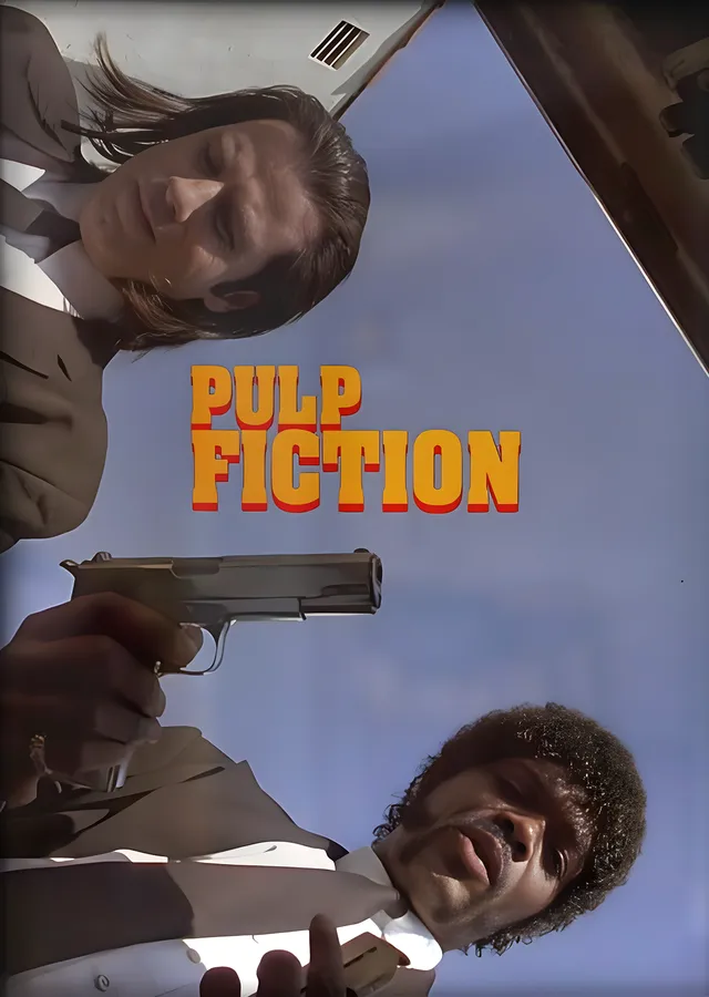 Pulp Fiction (Araba İçi) metal tablo