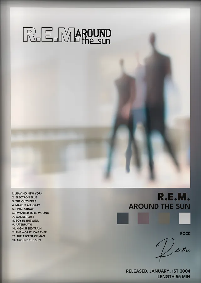 R.E.M.: Around the Sun metal tablo