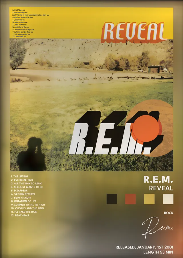 R.E.M.: Reveal metal tablo
