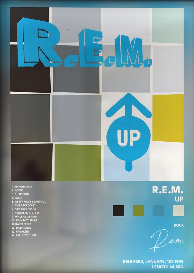 R.E.M.: Up metal tablo