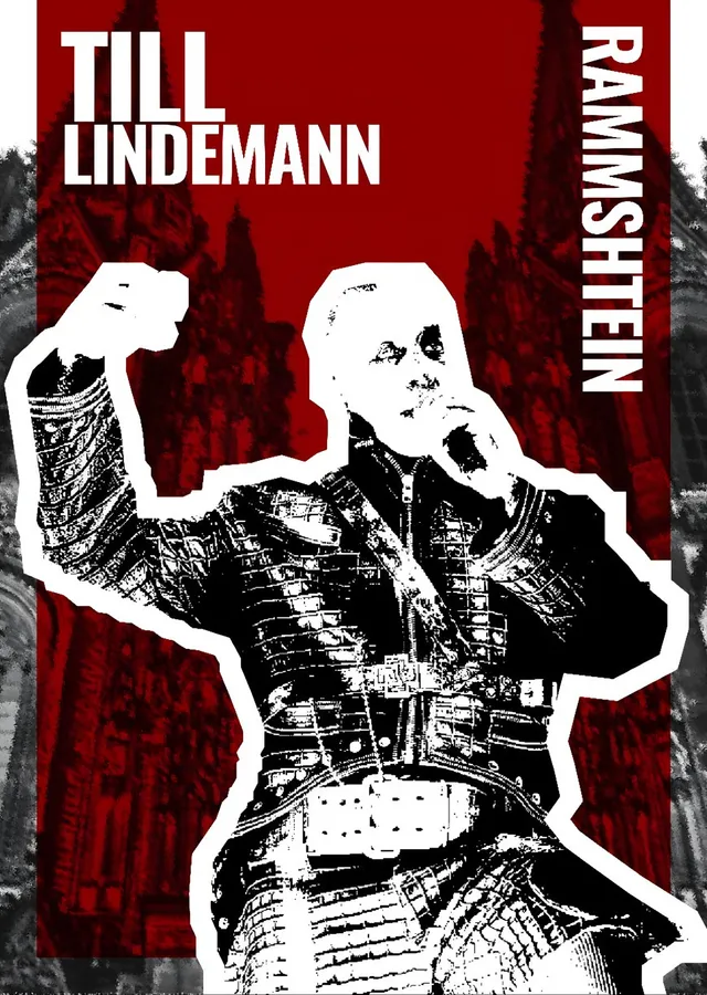 Rammstein - Till Lindemann metal tablo
