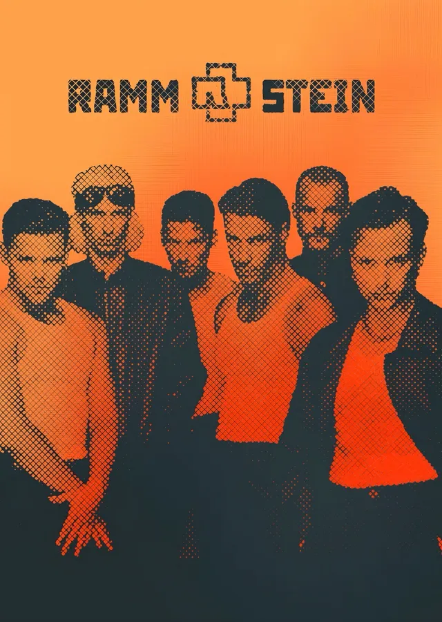 Rammstein - Turuncu Zemin metal tablo