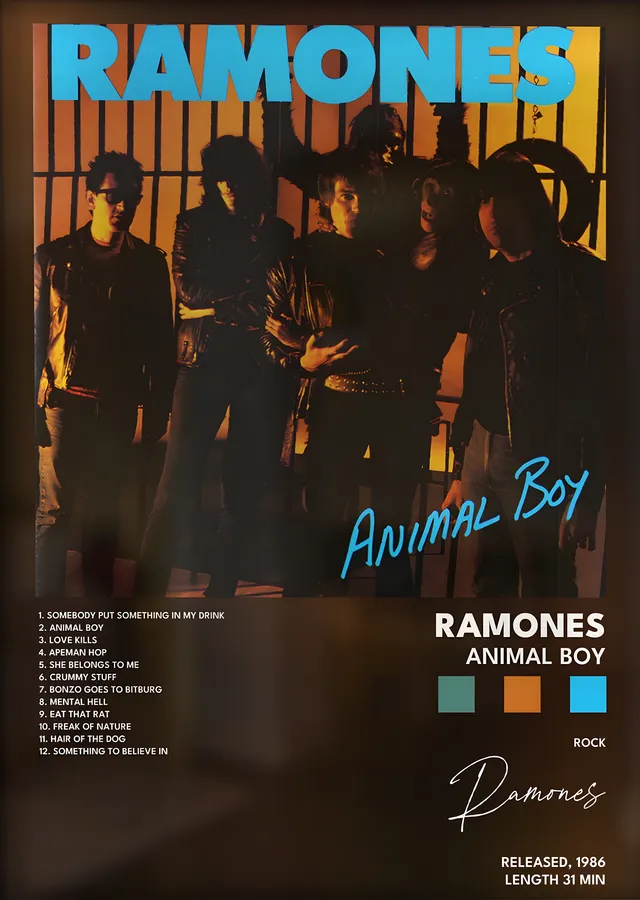 Ramones: Animal Boy metal tablo