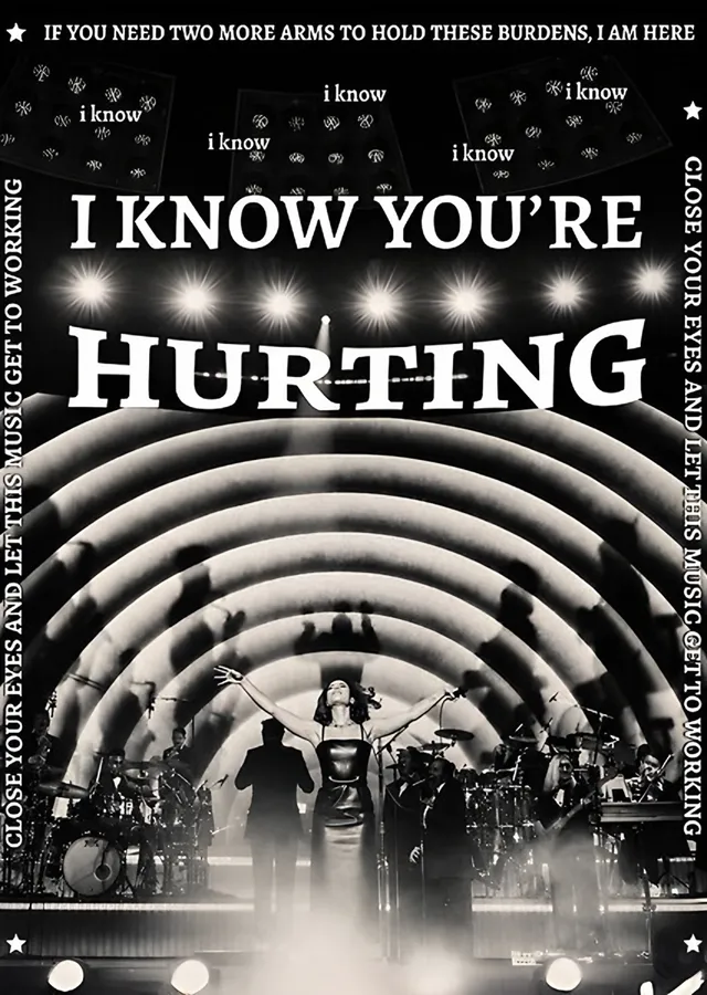 RAYE - Hurting Sahne Kemerleri metal tablo