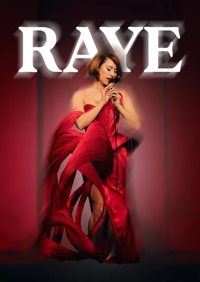 Raye - Kırmızı Tül metal tablo