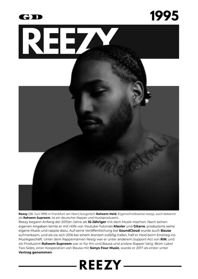 Reezy: 1995 Künye Afişi metal tablo
