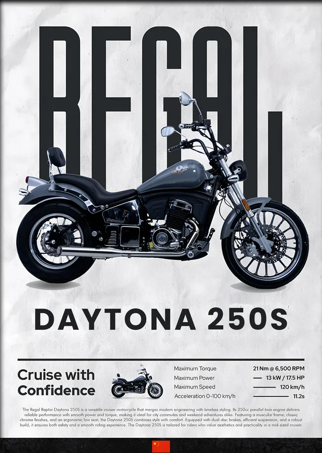 Regal Raptor Daytona 250S metal tablo