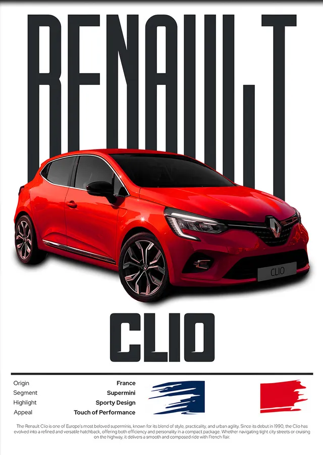 Renault Clio Künye metal tablo