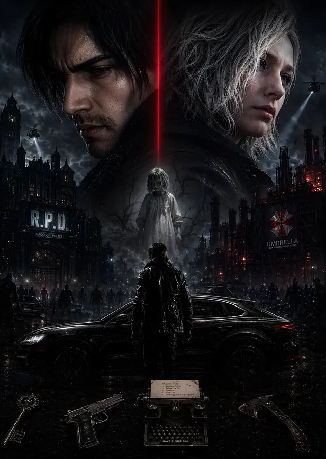 Resident Evil - Karakol metal tablo