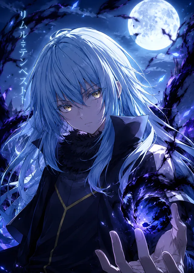 Rimuru Tempest - Dolunay Altında metal tablo