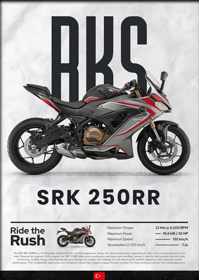 RKS SRK 250RR metal tablo