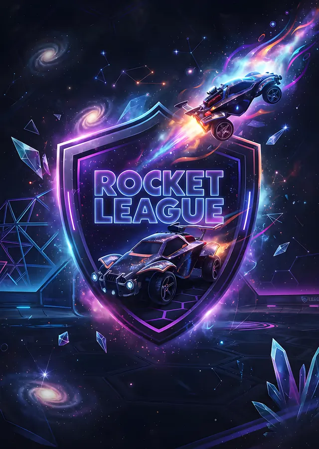 Rocket League: Kozmik Kalkanda Yarış Aracı metal tablo