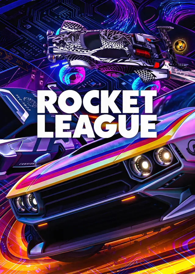 Rocket League: Neon Işıklı Yarış Arabası metal tablo