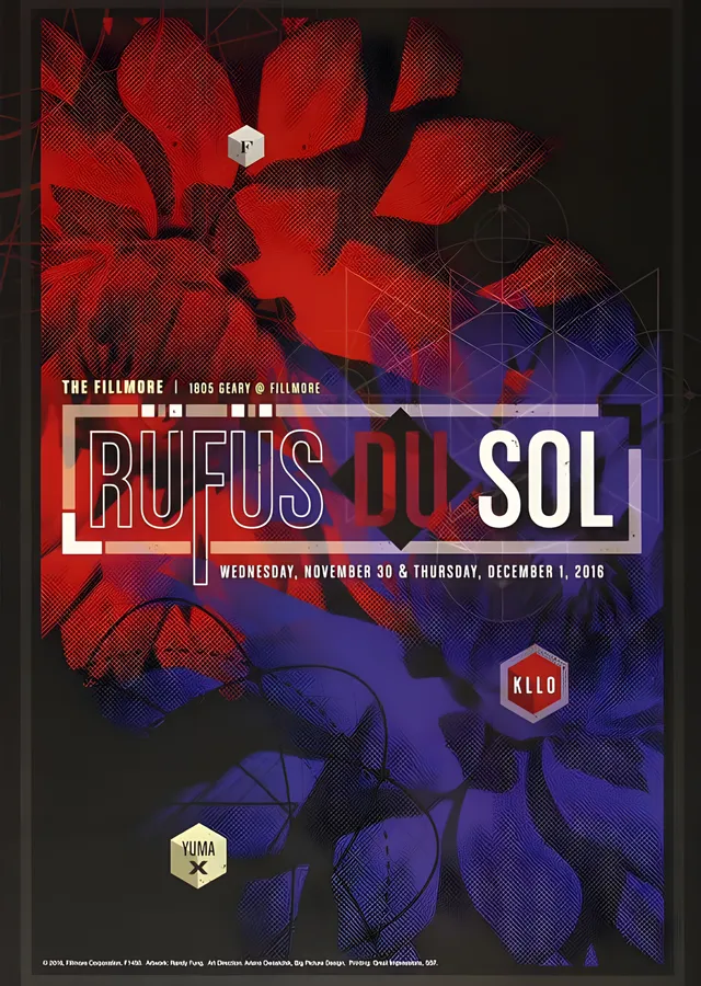 Rüfüs Du Sol - Fillmore Konseri metal tablo