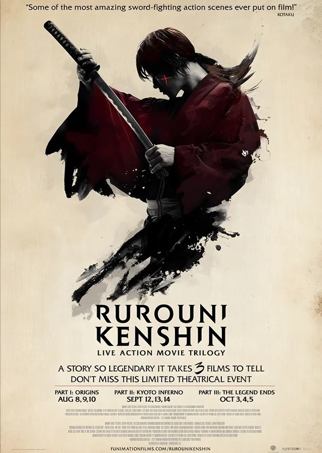 Rurouni Kenshin Üçleme Afişi metal tablo