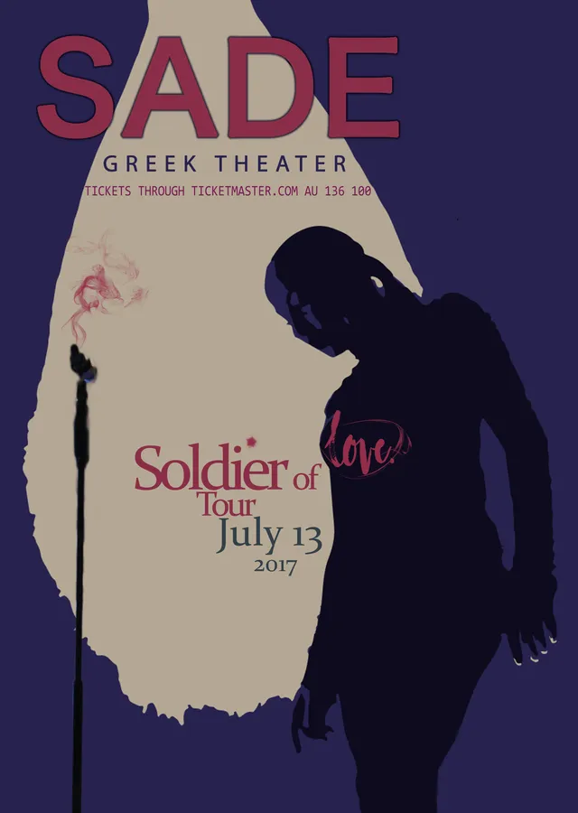 Sade: Soldier of Love Tour metal tablo