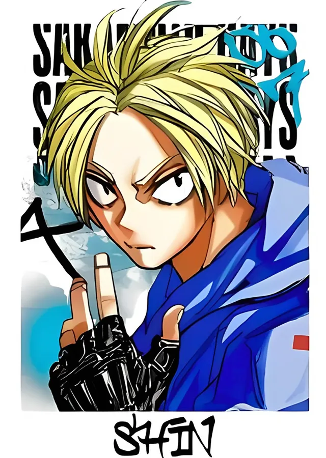 Sakamoto Days Shin Portre metal tablo