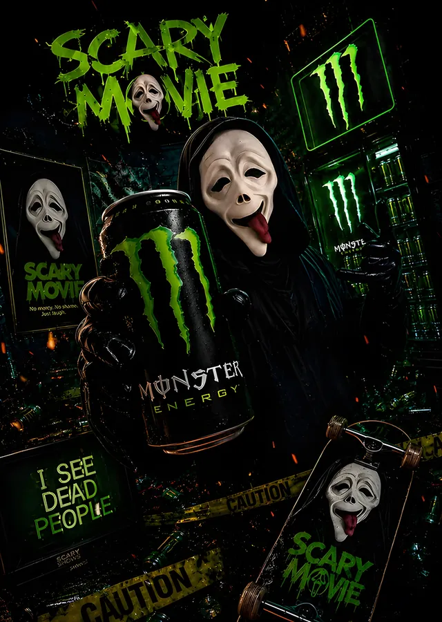 Scary Movie: Neon Yeşilde Maskeler metal tablo